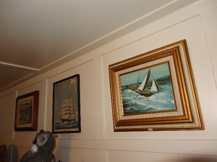 vintage sailboat memorabilia