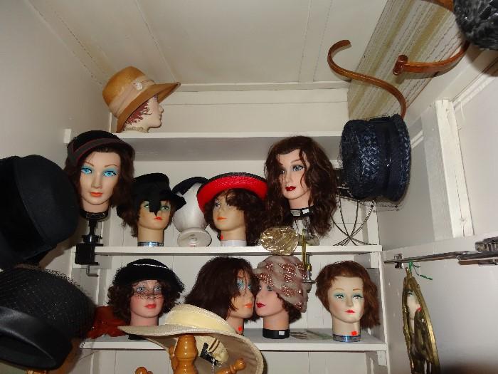 manikin heads for sale as well as antique hats