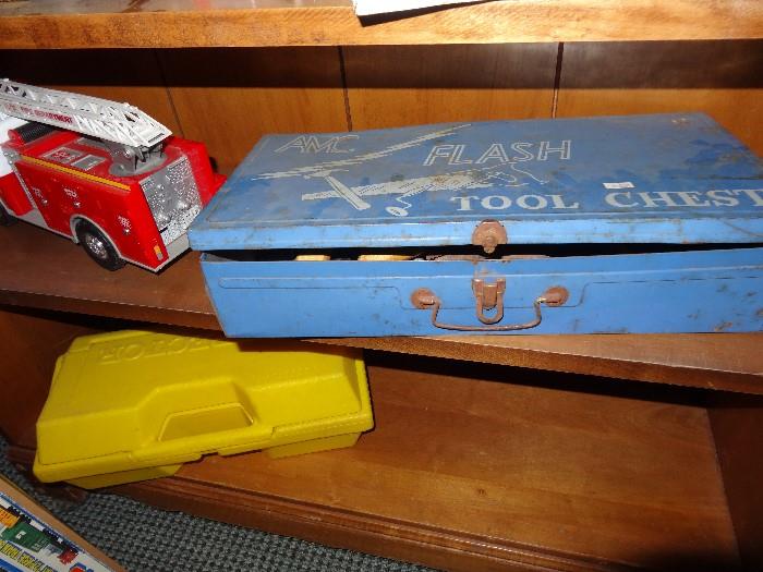 Vintage toys and FLASH Tool Chest