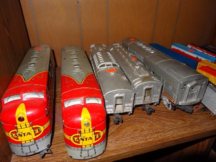 vintage trains, Santa Fe trains