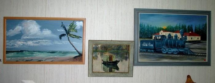 3 nice oil paintings