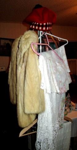 Mink and some vintage lacey ladies garments in excellent shape.