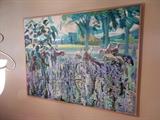 one of many Master works by Joseph O'Sickey 'Horses in Geauga County' 72" x 96" o/c b1918 dated 1988