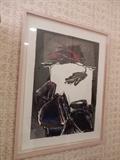 Debra Remington "Quadra" lithograph - 27 1/2 x 20 inches