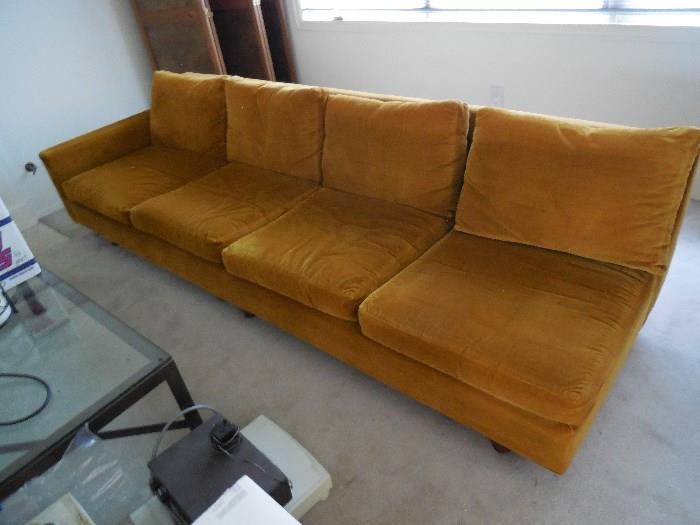 The sofa was in two sections. The family had this made . Original upholstery . Right section is gone. $175