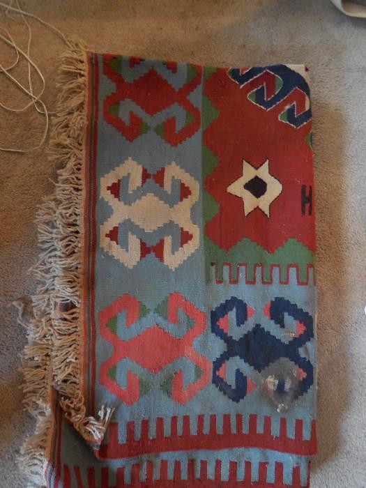 Kilim carpet, 5"2 in X 6 ft. 4 in. without fringe $145