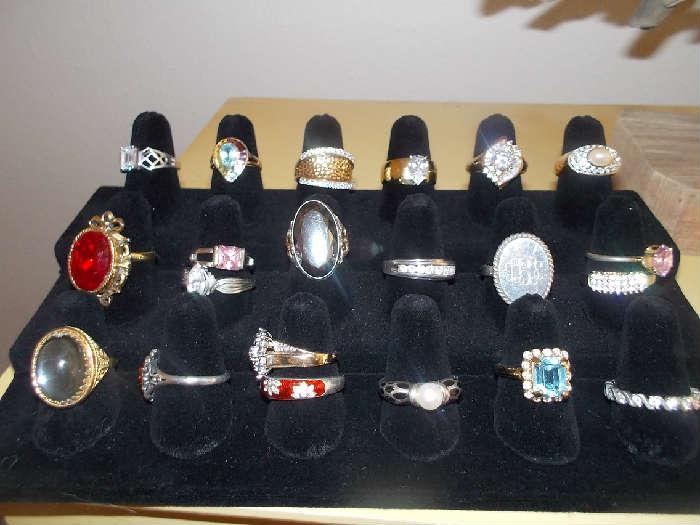 Various 925 glamor rings
