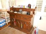 Large dry sink - oak