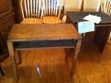 Old desk circa 1800 made from oaken ship