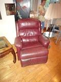 Leather recliner