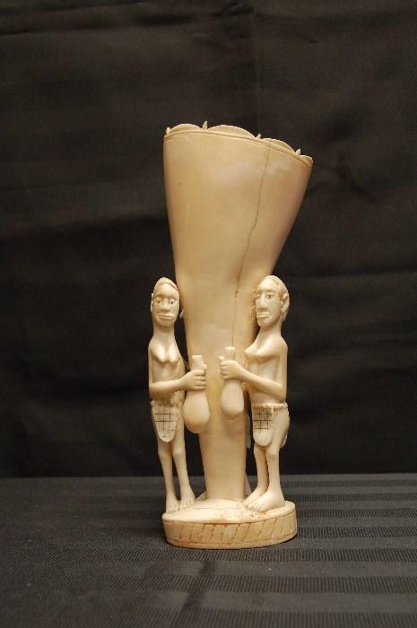 Lot #169  Carved Ivory with Figures