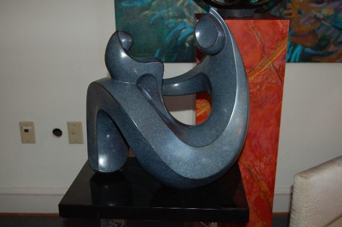 Lot #29  Contemporary Sculpture of Mother and Child by Alan Thorpe 