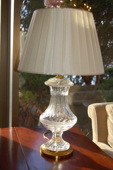 Lot #196  Beautiful Crystal Lamp
