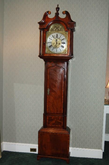 Lot #128  Outstanding Irish Tall Case Grandfather Clock