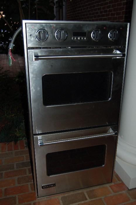 Lot #114  Stainless Double Oven by Viking