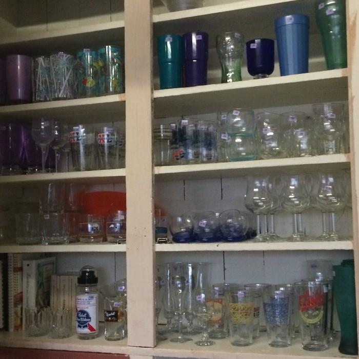Glassware and bar items of all kinds