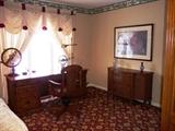 EXECUTIVE DESK, CHAIR AND CREDENZA  BY TOMMIE BAHAMA FOR LEXINGTON - BAMBOO AND WICKER DETAIL