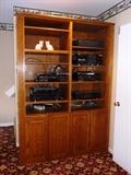 PAIR OF OAK BOOKCASES/MEDIA CABINETS