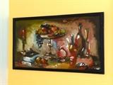 ORIGINAL OIL ON CANVAS - STILL LIFE - SIGNED "RIGA, LATVIA" AND DATED 1939 ON REVERSE.