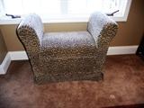 LEOPARD PRINT BENCH