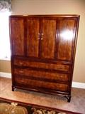 HENREDON MAHOGANY WARDROBE/TALL CHEST