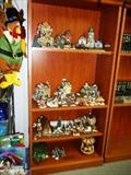 CHRISTMAS/WINTER VILLAGE. OAK BOOKCASES ALSO FOR SALE.