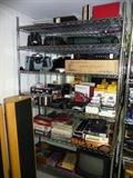 ELECTRONICS (MANY NIB) ELECTRONIC GAMES, BINOCULARS AND CAMERA, PRINTERS, ACCESSORIES, ETC. INDUSTRIAL SHELVING ALSO FOR SALE.
