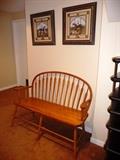 OAK WINDSOR BACK BENCH