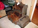 NEW/NEVER USED LEATHER TRIMMED LUGGAGE