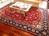 9' X 12' HAND KNOTTED ORIENTAL RUG