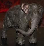 Signed Japanese bronze elephant