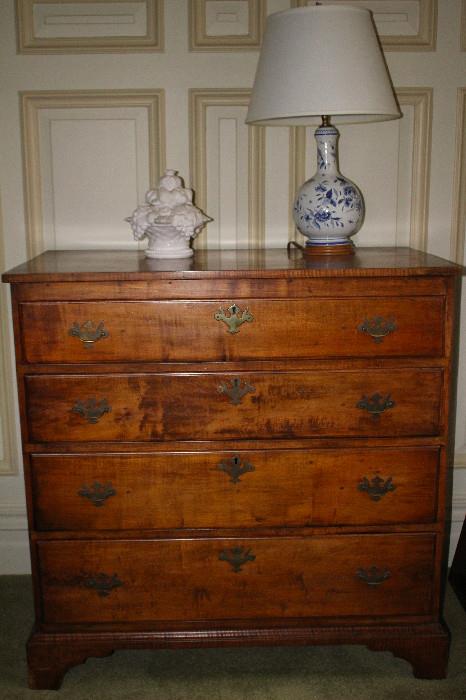 Early 19th c maple chest of drawers