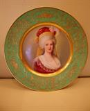 Hand painted Austrian portrait plate