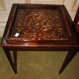 Inlaid tray table