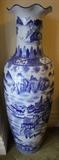 Palace size blue white vase