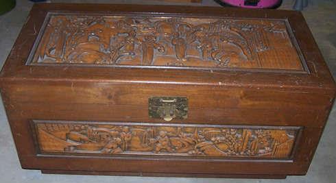 33" wide Chinese camphor chest