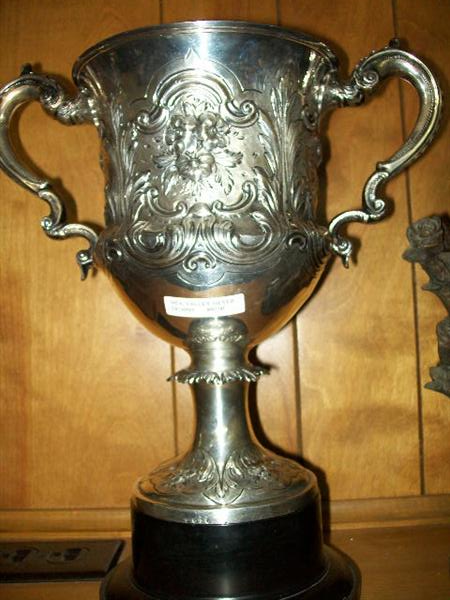 very heavy and ornate sterling trophy