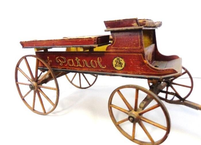 Red Painted Childs Wagon