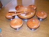 Wood Salad Set