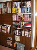 Books, Records & Mid-Century 3 Section Wall Unit