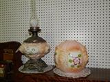 antique oil lamps