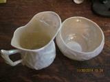 Beleek Creamer & Sugar