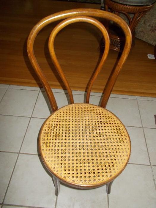 Bentwood Side Chairs with Caned Seats - NINE (9) Total!!!!!!!!!!!!!!!!! - 2 of the seats have damaged cane - ALL WILL BE SOLD SEPARATELY!!!!!!!!!