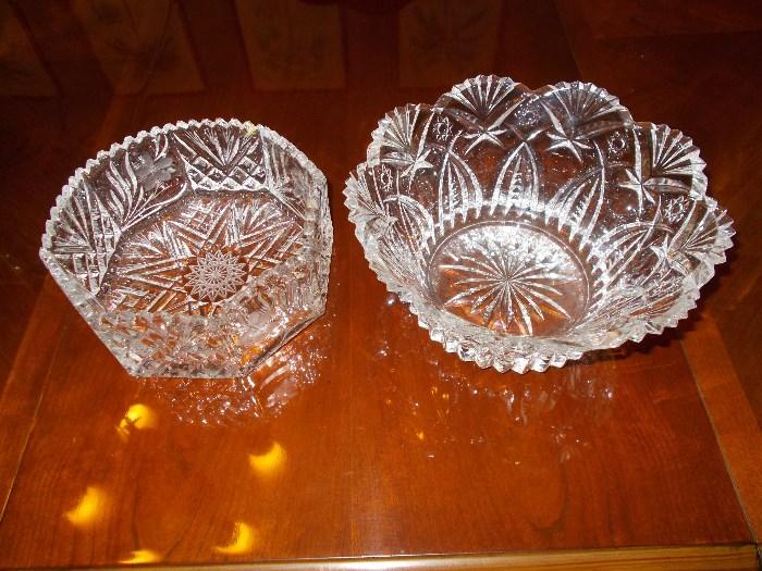 2 BEAUTIFUL Crystal Bowls