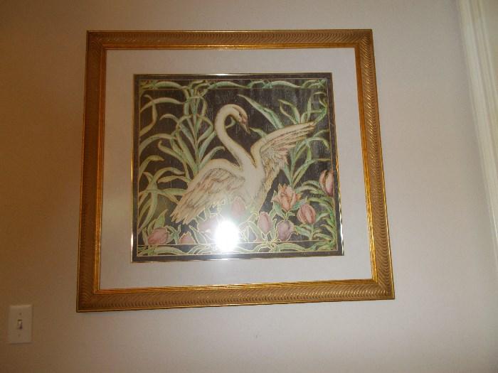 Framed Swan - really pretty!!!!