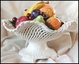 Large ceramic  fruit in bowl.  10x18 inches aprox