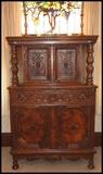 Oak china cupboard.