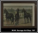 Vintage Dan Patch framed print.