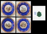 Wild Game Porcelain Plates from Germany STW Bavaria