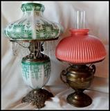 Electrified antique oil lamps